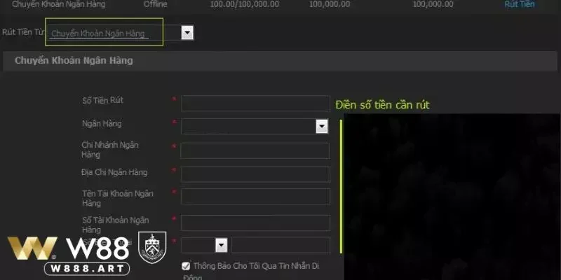 Hướng dẫn cách làm rút tiền W88 với thẻ cào điện thoại